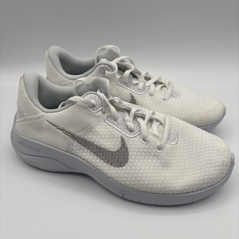 Nike Women's Flex Experience Run 11 Shoes White/Pure Platinum DH8254-100 Sz 8w - Picture 1 of 16